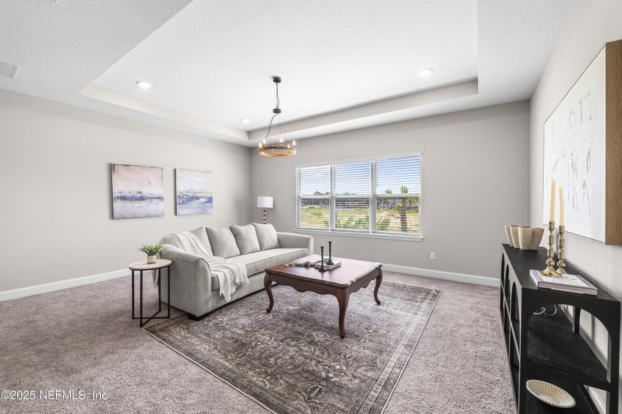 Furnished interior view inside a new home in The Cove at Beachwalk, St. Johns (Image 28). Furnished interior view inside a new home in The Cove at Beachwalk, St. Johns (Image 28).