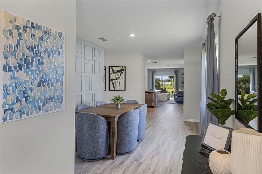 Furnished interior view inside a new home in , Haines City (Image 11).