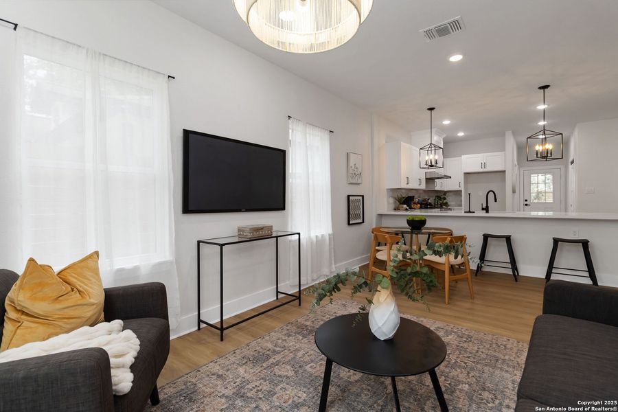 Furnished interior view inside a new home in , San Antonio (Image 12). Furnished interior view inside a new home in , San Antonio (Image 12).