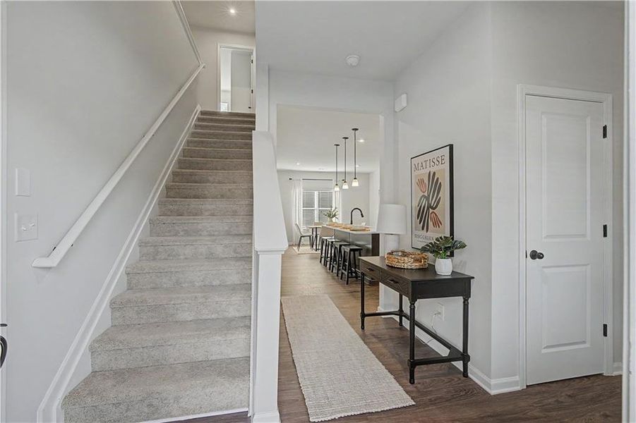 Furnished interior view inside a new home in Meadow Pines, Dallas (Image 12). Furnished interior view inside a new home in Meadow Pines, Dallas (Image 12).