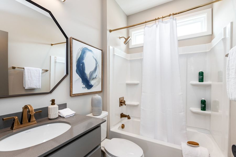 Representative furnished interior of a home built from the Wilmington by Fischer Homes in Easton Park, Dallas (Image 50).