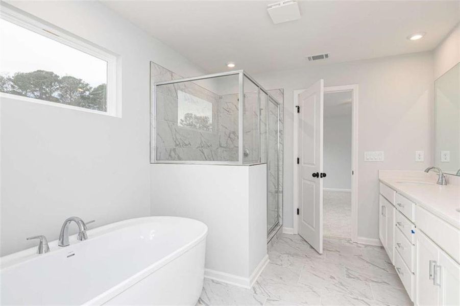 Furnished interior view inside a new home in River Oaks, Locust Grove (Image 7). Furnished interior view inside a new home in River Oaks, Locust Grove (Image 7).