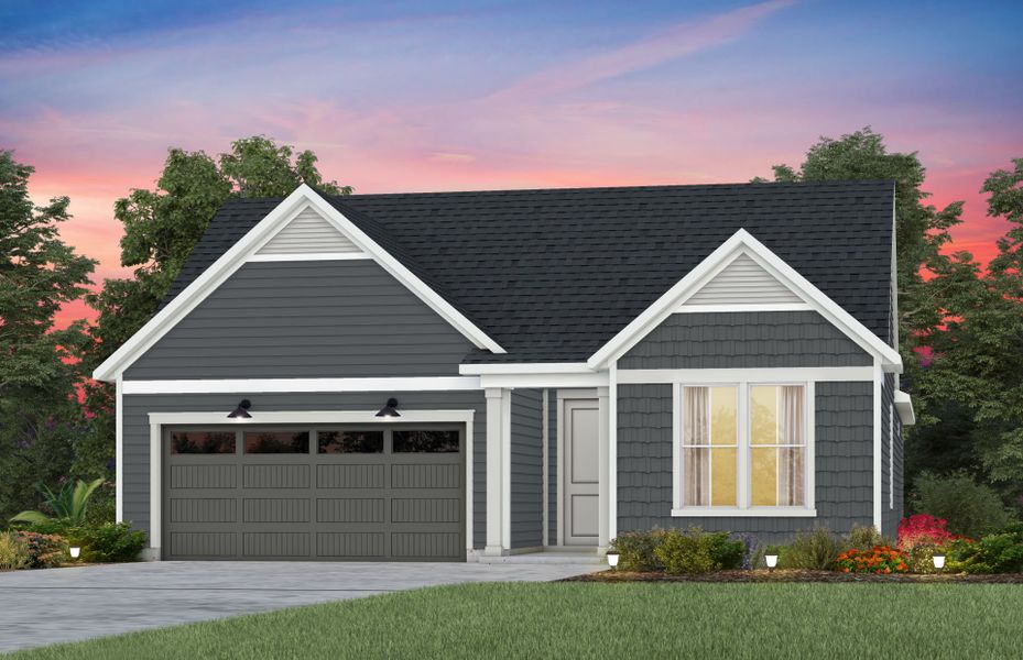 Front exterior of a new home in Kinsdale, Lancaster, SC, highlighting curb appeal (Image 37).