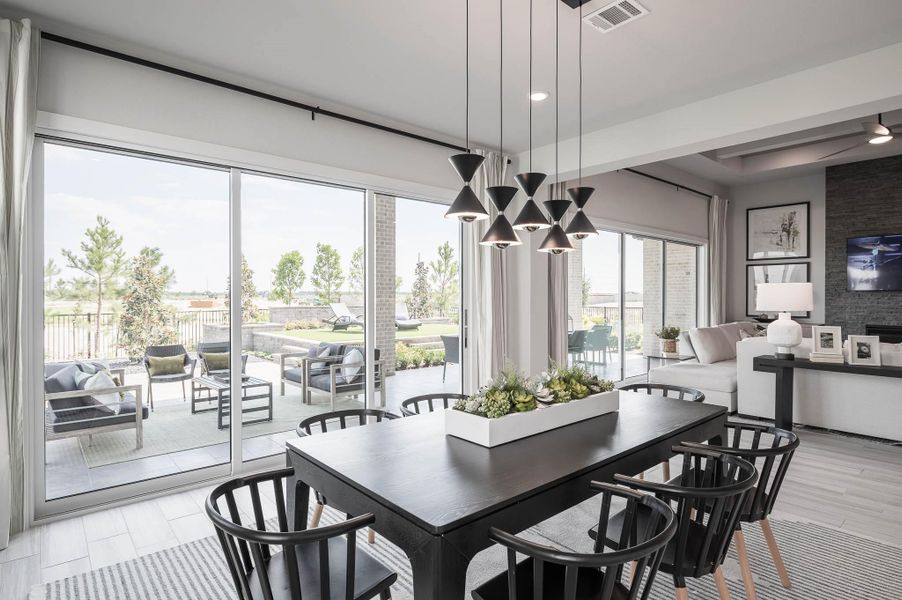 Furnished interior view inside a new home in Bridgeland, Cypress (Image 15).