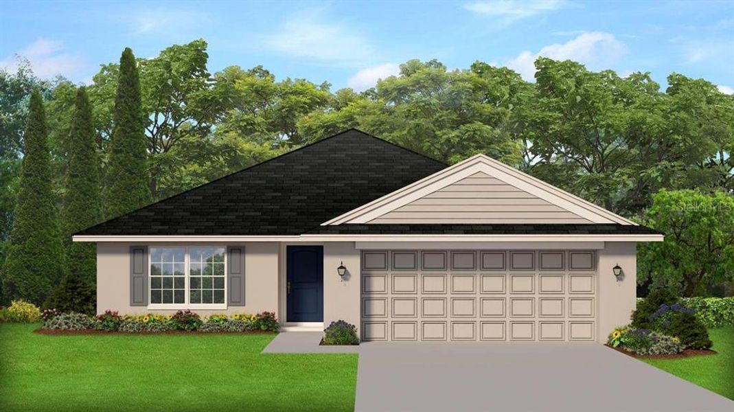 Front exterior of a new home in Palm Coast, Palm Coast, FL, highlighting curb appeal (Image 16).