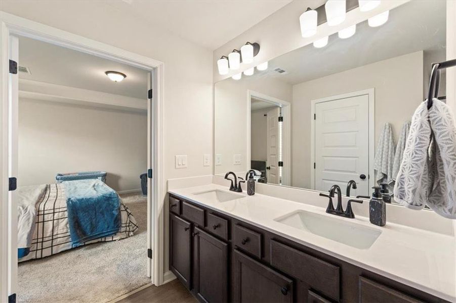 Furnished interior view inside a new home in Crofton Place Enclave, Snellville (Image 48).