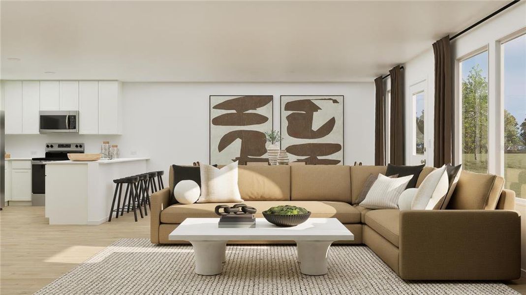 Furnished interior view inside a new home in Crosswinds, Haines City (Image 4).