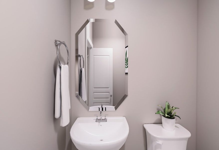 Furnished interior view inside a new home in Painted Tree, McKinney (Image 12).