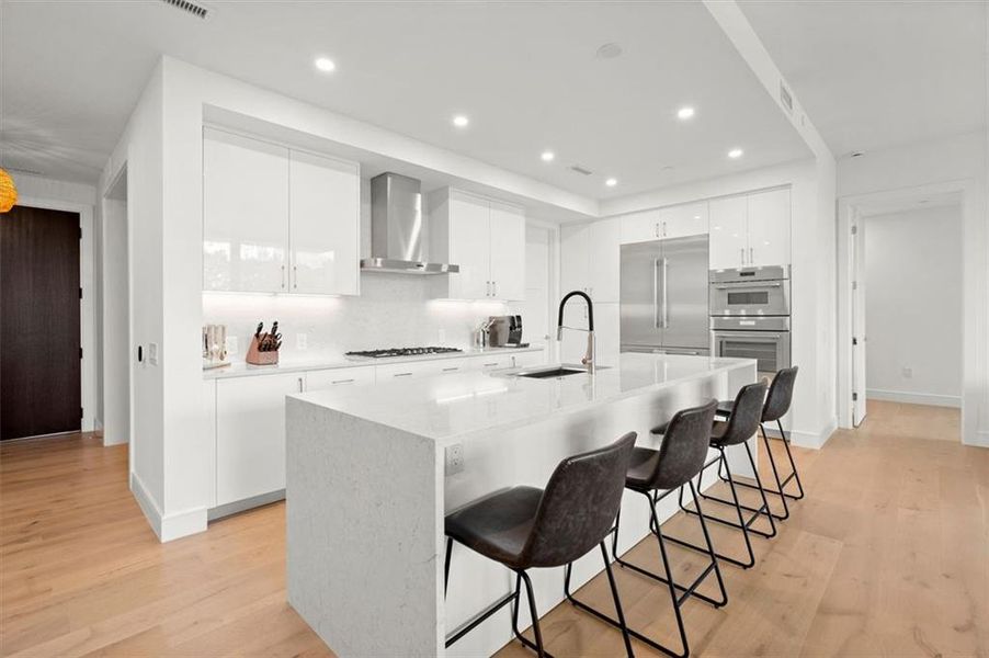 Furnished interior view inside a new home in The Dillon Buckhead, Atlanta (Image 8). Furnished interior view inside a new home in The Dillon Buckhead, Atlanta (Image 8).