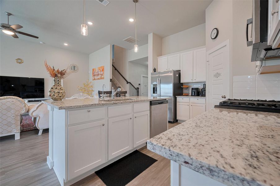 Furnished interior view inside a new home in Marvida, Cypress (Image 11).