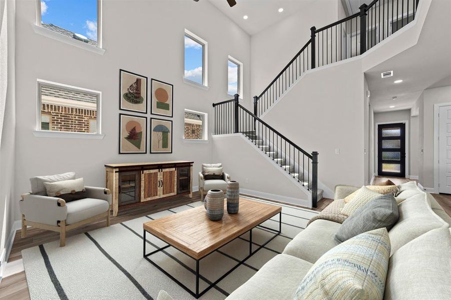 Furnished interior view inside a new home in Mantua Point Gardens, Van Alstyne (Image 4).