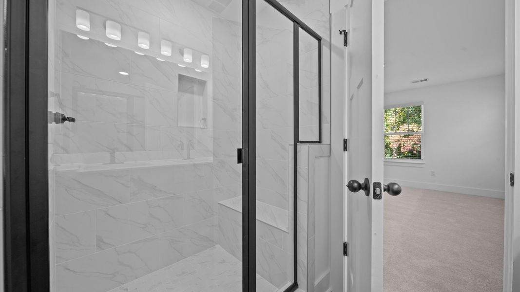 Furnished interior view inside a new home in Clayton Crossing, Arden (Image 20). Furnished interior view inside a new home in Clayton Crossing, Arden (Image 20).