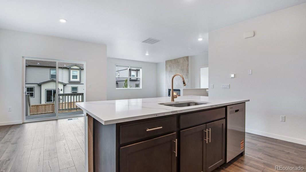 Furnished interior view inside a new home in Trails at Crowfoot, Parker (Image 14).