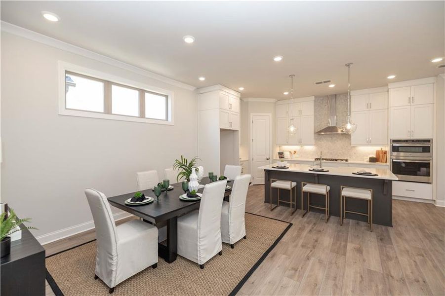 Furnished interior view inside a new home in Promenade at Sawnee Village, Cumming (Image 38).