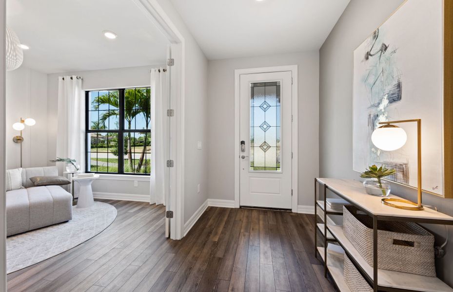 Bright and open foyer