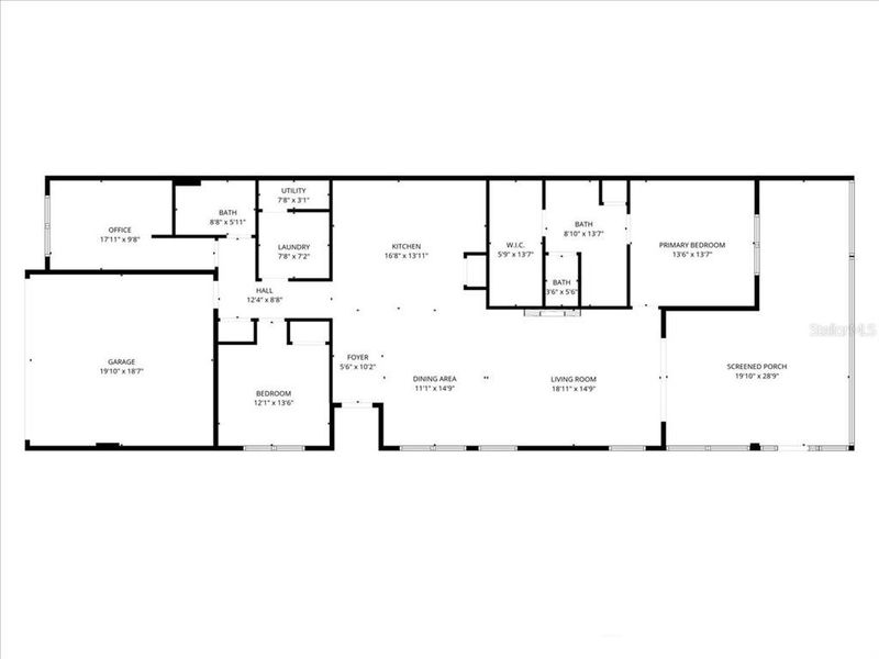 2D floor plan layout of this home in , Venice, FL (Image 5).