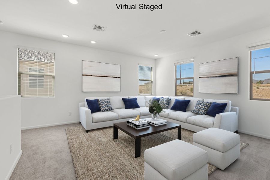 Furnished interior view inside a new home in Silverbell Ridge, Marana (Image 10).