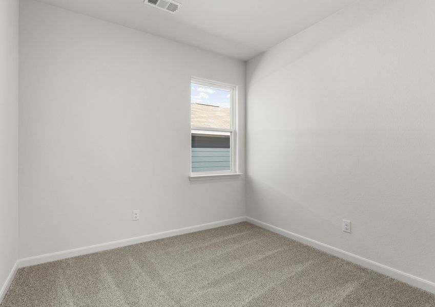 The secondary bedrooms are a perfect space for children's bedrooms or guest rooms.