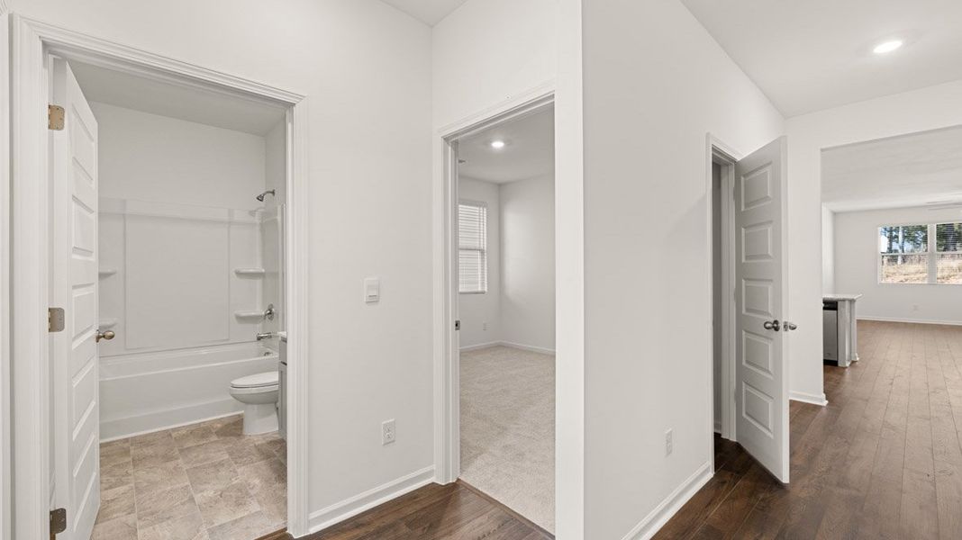 Spacious, unfurnished interior of a new home in The Abbey at Trolley Run Station, Aiken (Image 11). Spacious, unfurnished interior of a new home in The Abbey at Trolley Run Station, Aiken (Image 11).