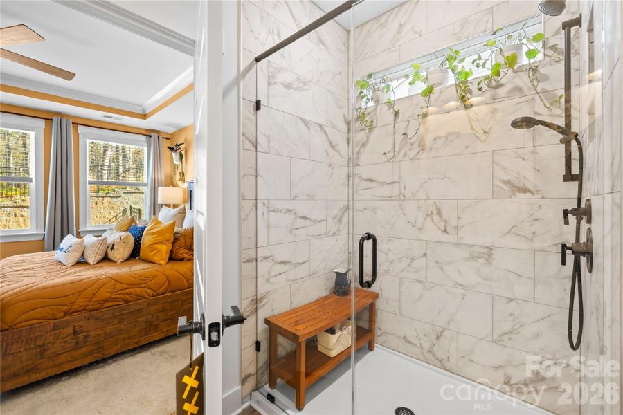 Furnished interior view inside a new home in Villas at Prestwick, Mooresville (Image 11).