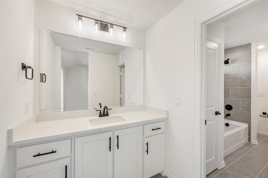 Furnished interior view inside a new home in Willow Wood Classic 50, McKinney (Image 17).