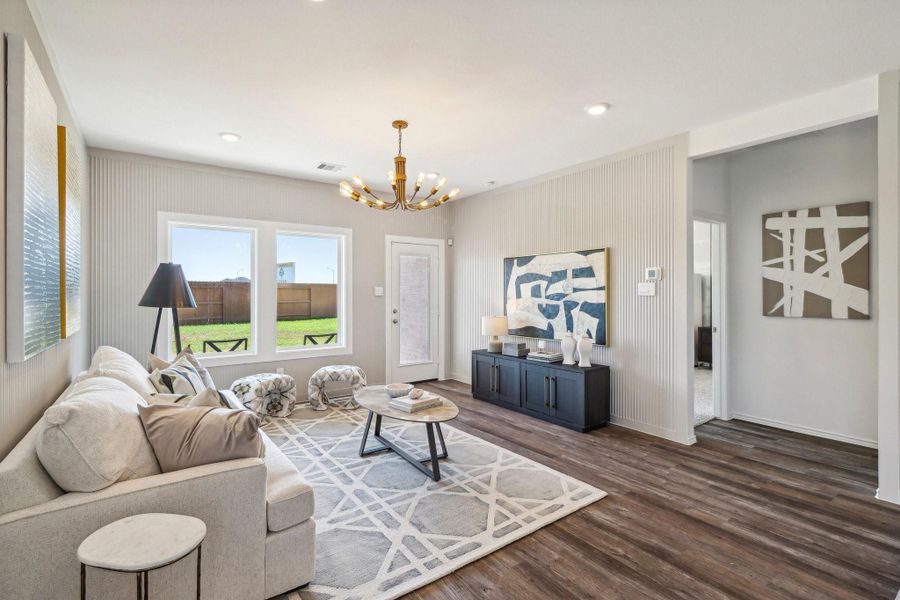 Furnished interior view inside a new home in Cypress Green, Hockley (Image 3).