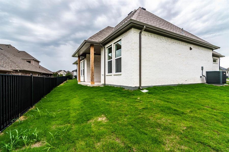 Exterior details and patio area of a home in , Heath (Image 4).