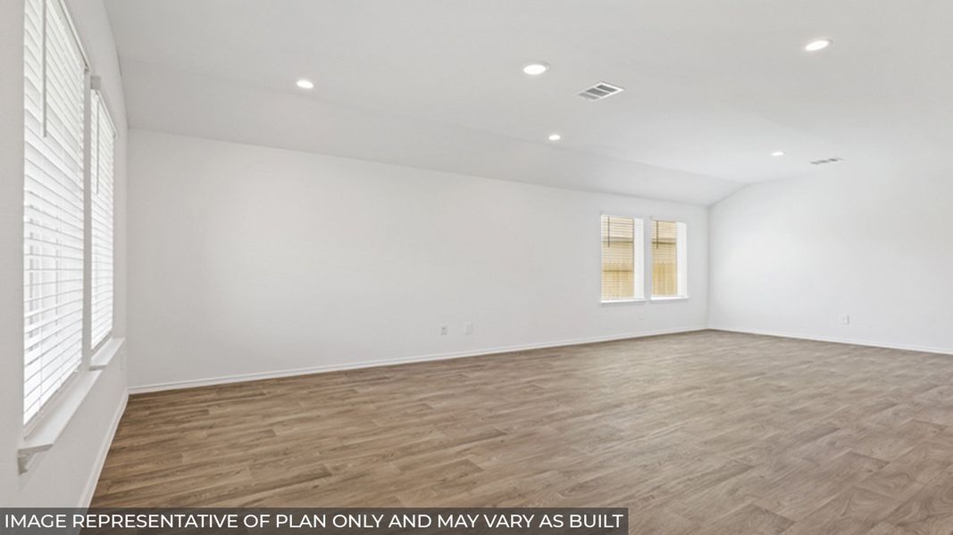 Representative unfurnished interior of a home built from the Caden by D.R. Horton in Presswoods, Splendora (Image 19). Representative unfurnished interior of a home built from the Caden by D.R. Horton in Presswoods, Splendora (Image 19).