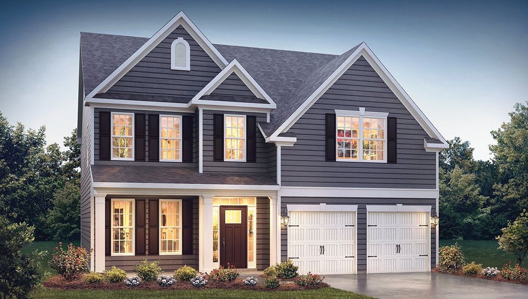 Representative exterior photo of a completed home built from the Fleetwood by D.R. Horton in Harrison Valley, Simpsonville, SC (Image 20).