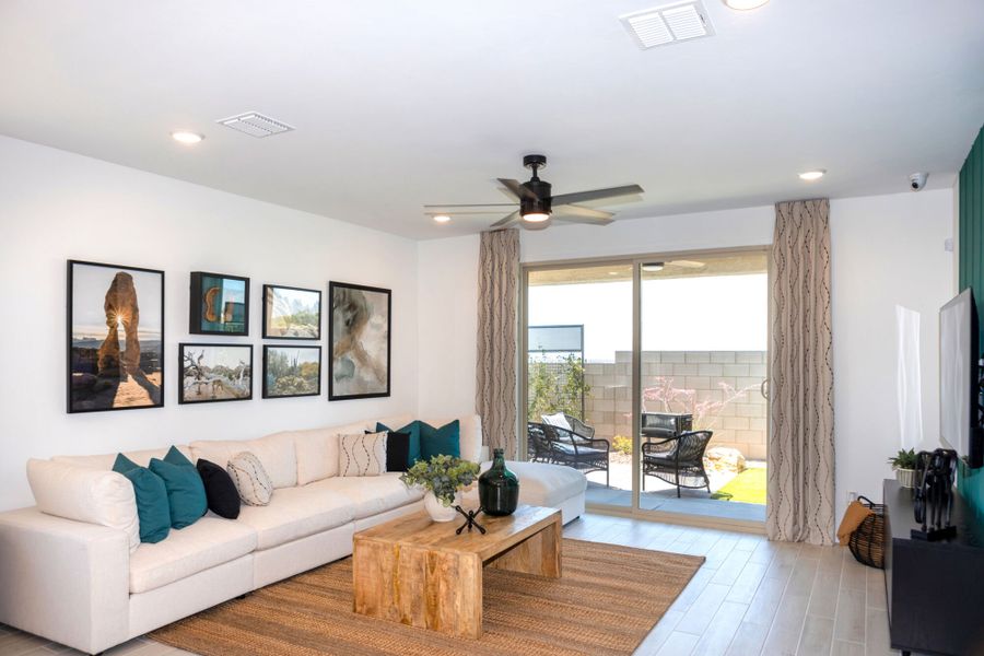 Representative furnished interior of a home built from the Cedar by Mattamy Homes in Blackhawk, Tucson (Image 6). Representative furnished interior of a home built from the Cedar by Mattamy Homes in Blackhawk, Tucson (Image 6).