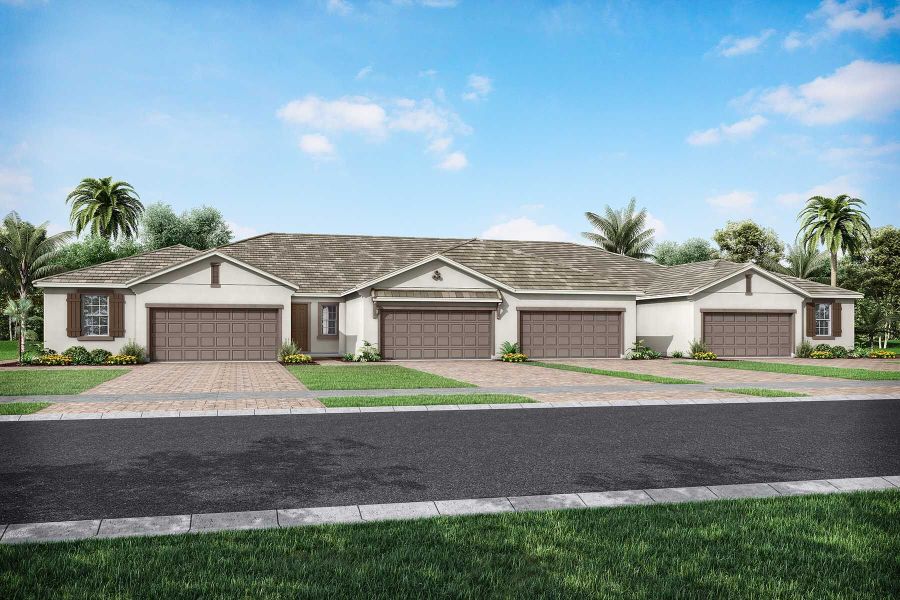 Representative exterior photo of a completed home built from the Topsail by Mattamy Homes in Wellen Park, Venice, FL (Image 18).
