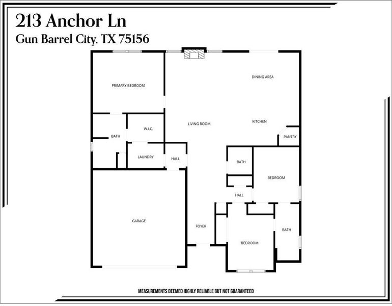 2D floor plan layout of this home in , Gun Barrel City, TX (Image 6). 2D floor plan layout of this home in , Gun Barrel City, TX (Image 6).