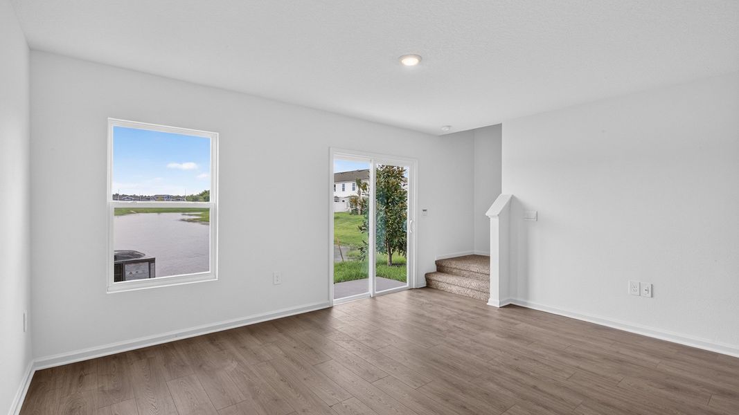 Representative unfurnished interior of a home built from the Weston by D.R. Horton in Bridle Creek Townhomes, Jacksonville (Image 15).