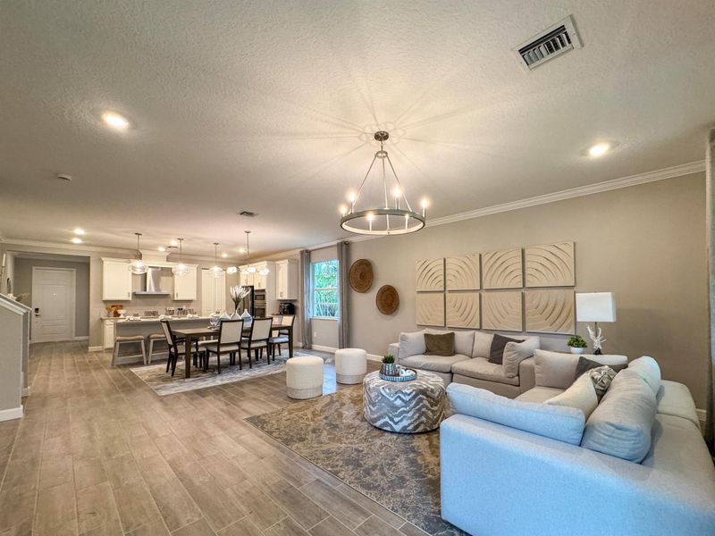 Furnished interior in a model home at Estates of Boynton Waters in Boynton Beach (Image 20).
