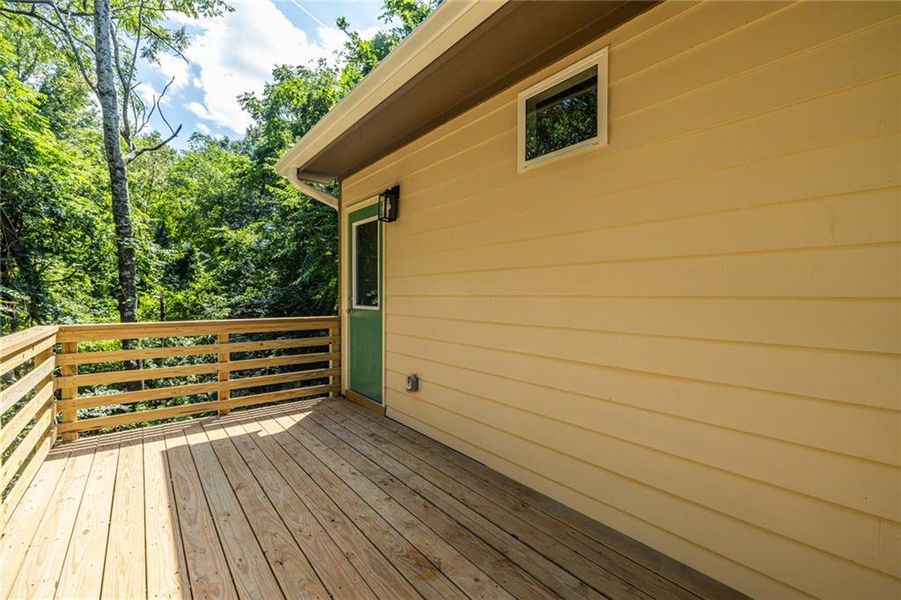 Exterior details and patio area of a home in , Atlanta (Image 26).
