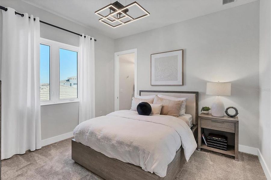 Furnished interior view inside a new home in Aqua Single Family Homes, Bradenton (Image 14).