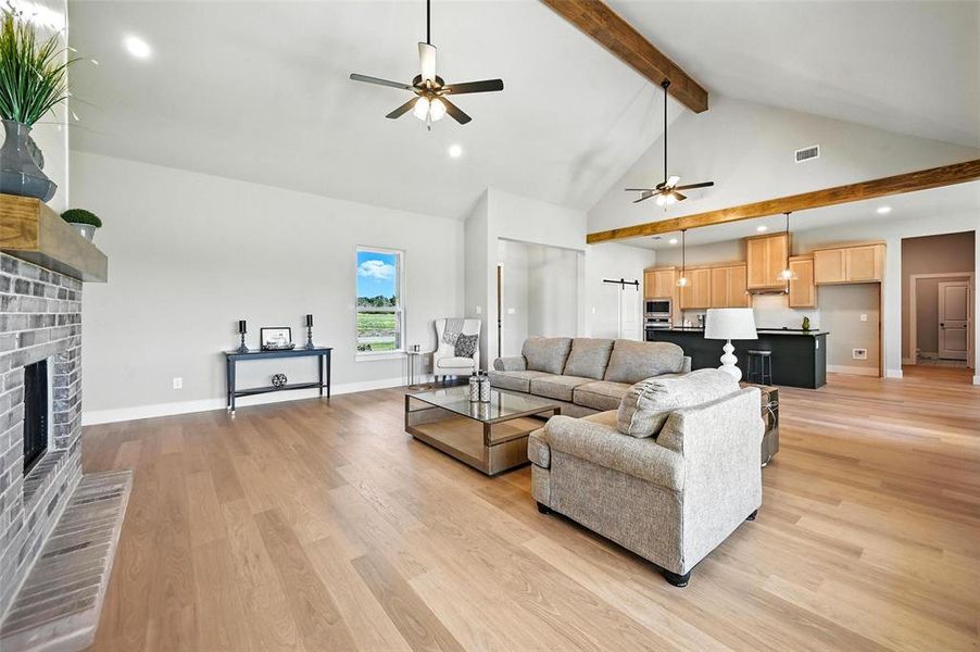 Furnished interior view inside a new home in Silver Sage Farm, Weatherford (Image 26). Furnished interior view inside a new home in Silver Sage Farm, Weatherford (Image 26).