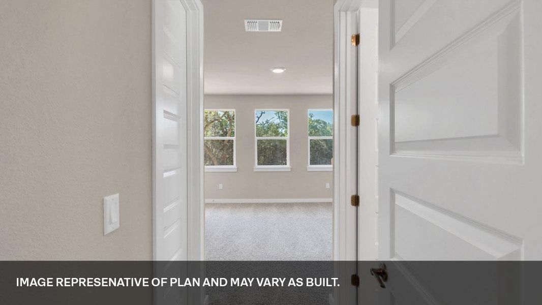 Spacious, unfurnished interior of a new home in Rosenbusch Ranch, Leander (Image 18). Spacious, unfurnished interior of a new home in Rosenbusch Ranch, Leander (Image 18).