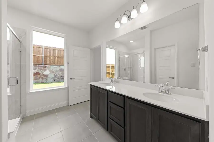 Furnished interior view inside a new home in Keeneland, Aubrey (Image 8).