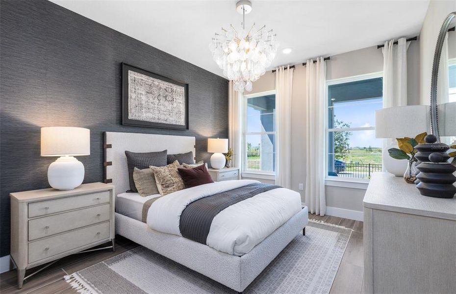 Furnished interior view inside a new home in Parkside Trails, Clermont (Image 31).