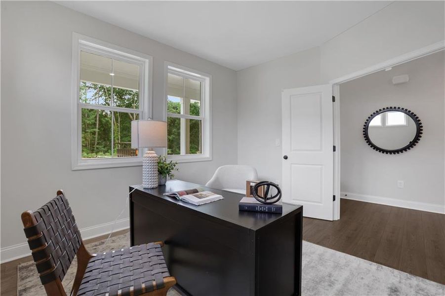 Furnished interior view inside a new home in Easton Walk, Lawrenceville (Image 10).