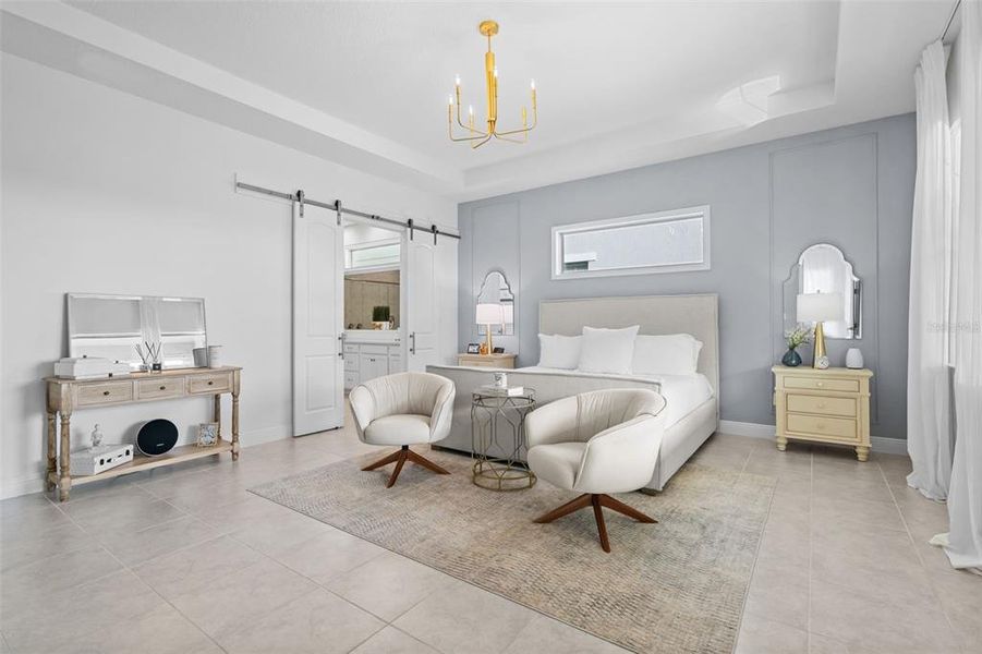 Furnished interior view inside a new home in , Orlando (Image 45).