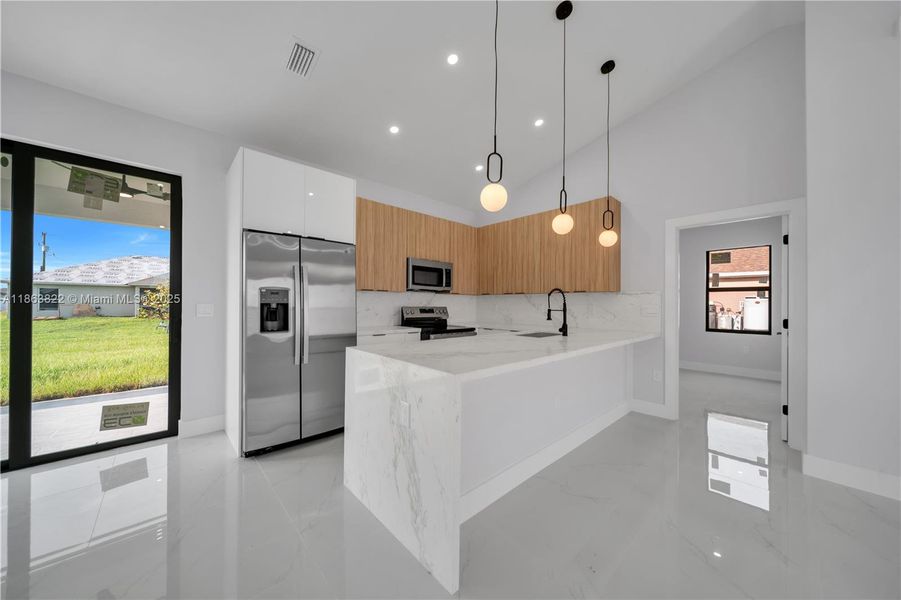 Furnished interior view inside a new home in , Cape Coral (Image 4). Furnished interior view inside a new home in , Cape Coral (Image 4).