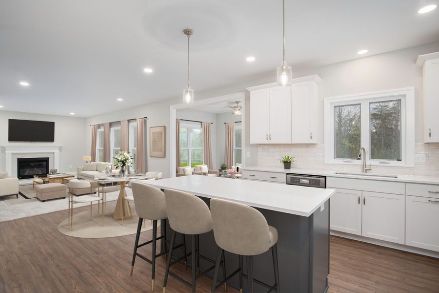 Representative furnished interior of a home built from the The Bailey by Forbes Capretto Homes in Wheatfield Crossing, North Tonawanda (Image 6).