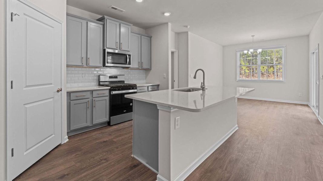 Representative furnished interior of a home built from the Bristol by D.R. Horton in South Pinehurst Cottages, Pinehurst (Image 5). Representative furnished interior of a home built from the Bristol by D.R. Horton in South Pinehurst Cottages, Pinehurst (Image 5).