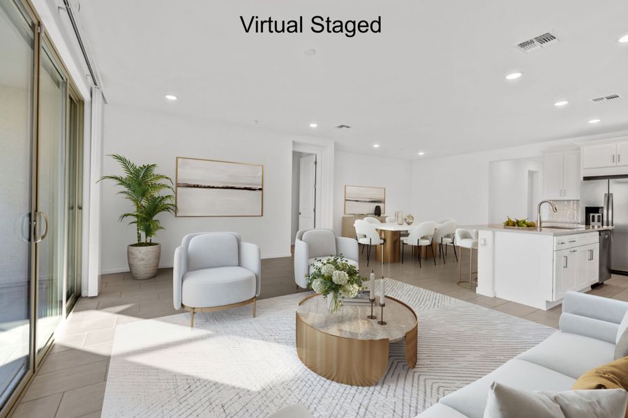 Furnished interior view inside a new home in Oasis At Rocking K, Vail (Image 4).