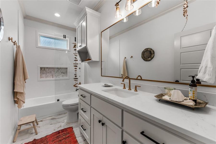 Furnished interior view inside a new home in , Woodway (Image 34).