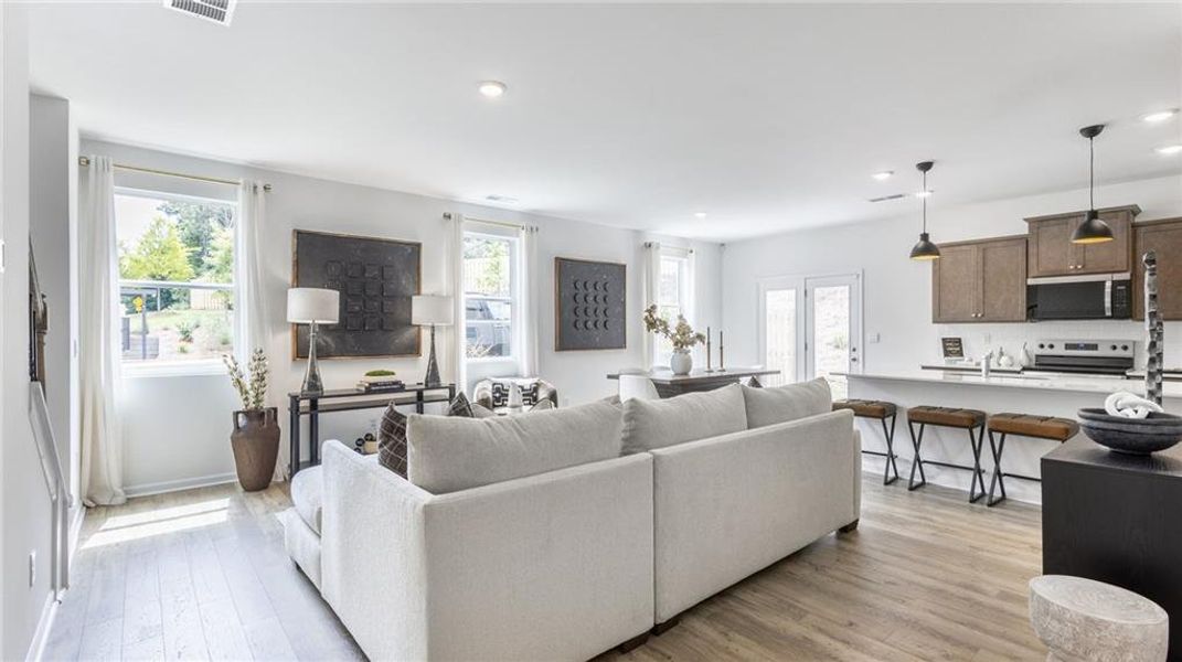 Furnished interior view inside a new home in Harvest Park, Decatur (Image 15).