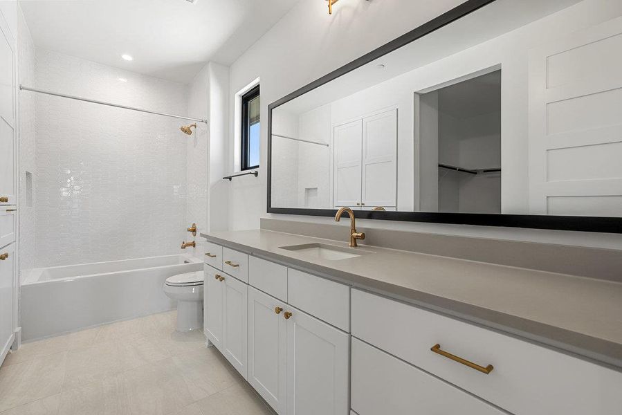 Furnished interior view inside a new home in Milky Way at River Place, Austin (Image 12).