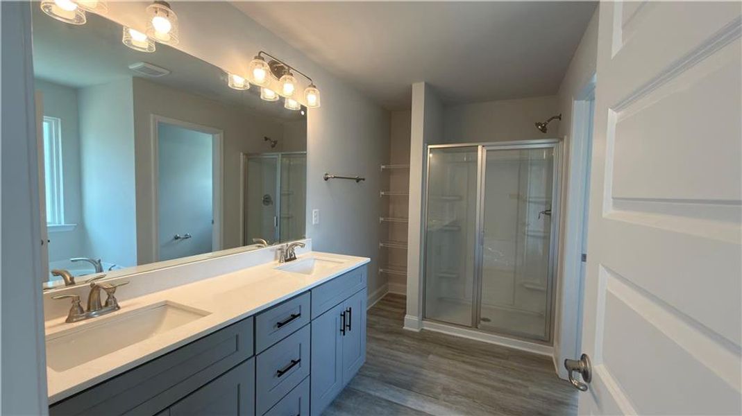 Furnished interior view inside a new home in Habersham Meadows, Demorest (Image 12).